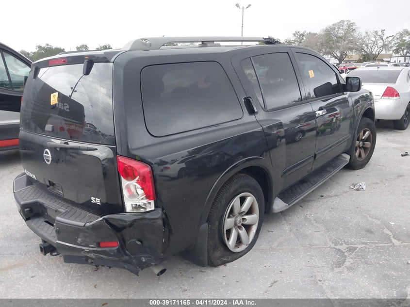 2010 Nissan Armada Se VIN: 5N1BA0NDXAN617620 Lot: 39171165