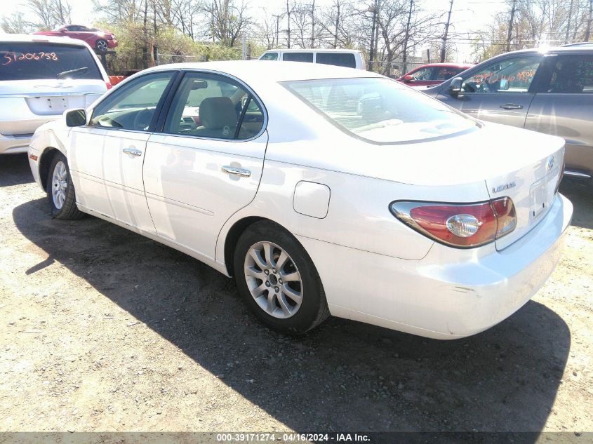 2004 Lexus Es 330 VIN: JTHBA30G145048781 Lot: 39171274