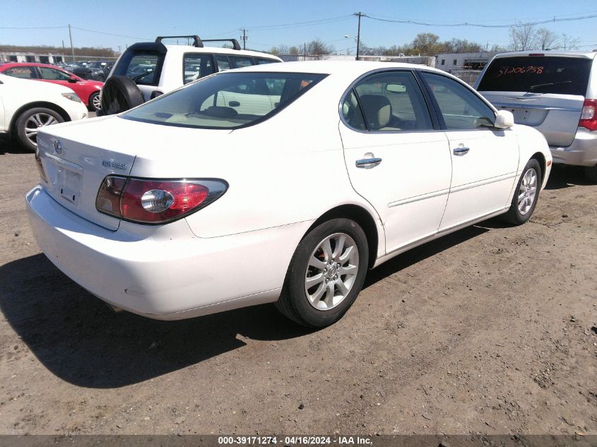 2004 Lexus Es 330 VIN: JTHBA30G145048781 Lot: 39171274