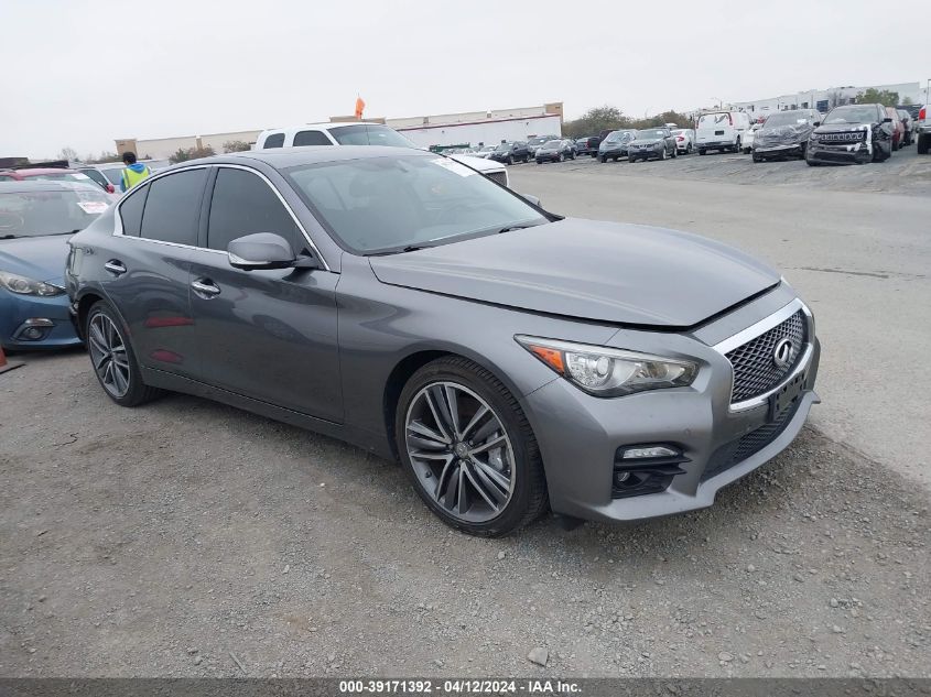 2014 Infiniti Q50 Sport VIN: JN1BV7AR2EM689784 Lot: 39171392