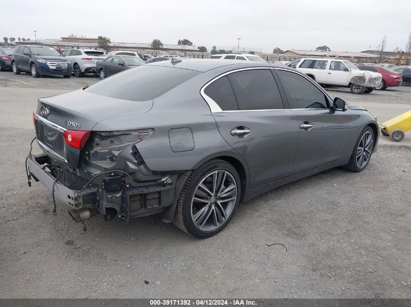 2014 Infiniti Q50 Sport VIN: JN1BV7AR2EM689784 Lot: 39171392