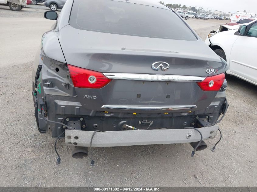 2014 Infiniti Q50 Sport VIN: JN1BV7AR2EM689784 Lot: 39171392