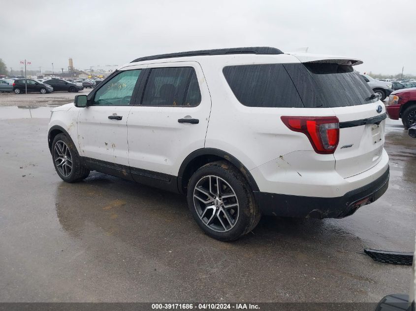 2017 Ford Explorer Sport VIN: 1FM5K8GT9HGC12781 Lot: 39171686