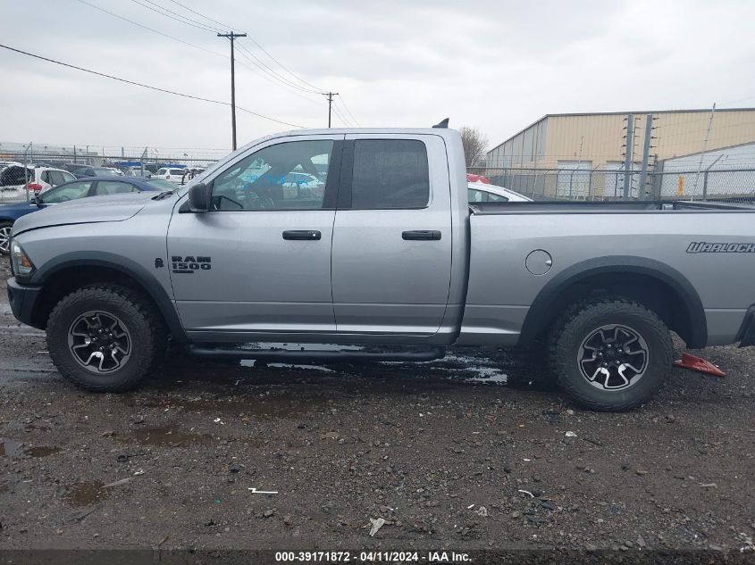 2021 Ram 1500 Classic Warlock Quad Cab 4X4 6'4 Box VIN: 1C6RR7GG9MS501754 Lot: 39171872