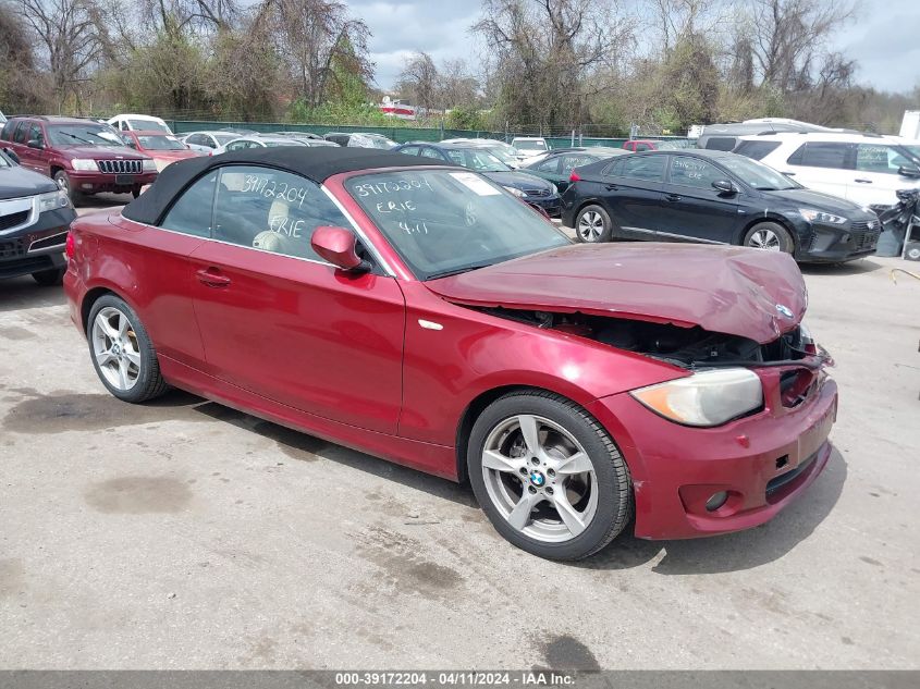 2013 BMW 128I VIN: WBAUN1C55DVR00964 Lot: 39172204