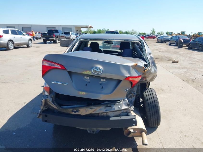 2017 Toyota Corolla Le VIN: 5YFBURHE1HP685225 Lot: 39172270