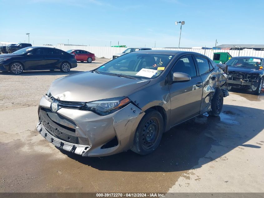 2017 Toyota Corolla Le VIN: 5YFBURHE1HP685225 Lot: 39172270