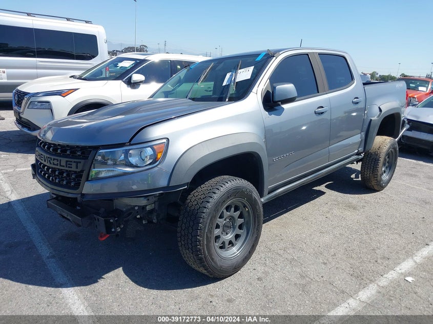 VIN 1GCGTEENXM1101425 2021 CHEVROLET COLORADO 4WD  SHORT BOX ZR2
