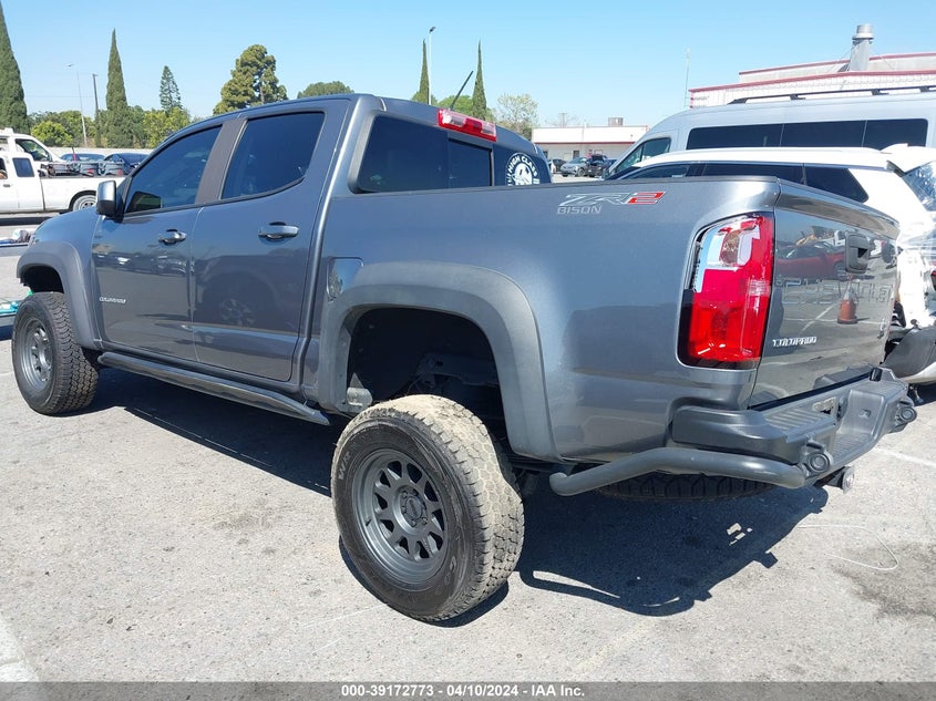 VIN 1GCGTEENXM1101425 2021 CHEVROLET COLORADO 4WD  SHORT BOX ZR2