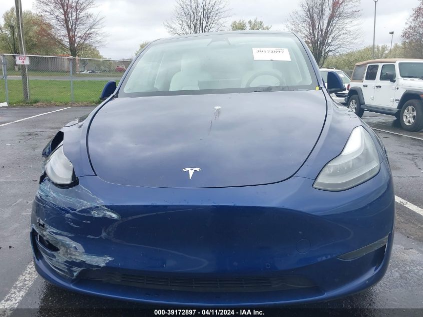 2022 TESLA MODEL Y LONG RANGE DUAL MOTOR ALL-WHEEL DRIVE - 7SAYGAEE8NF522413