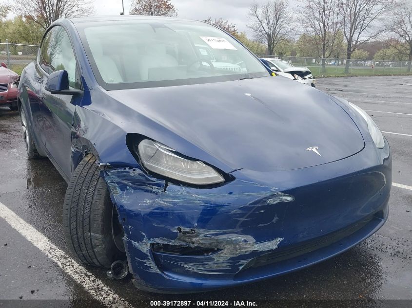 2022 TESLA MODEL Y LONG RANGE DUAL MOTOR ALL-WHEEL DRIVE - 7SAYGAEE8NF522413