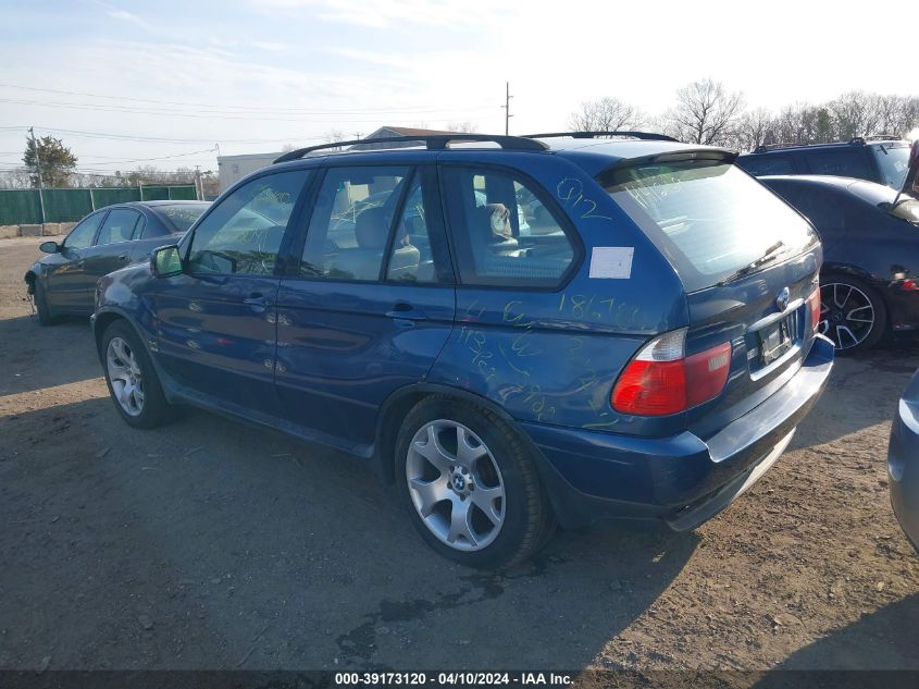 2003 BMW X5 4.4I VIN: 5UXFB33583LH41269 Lot: 39173120