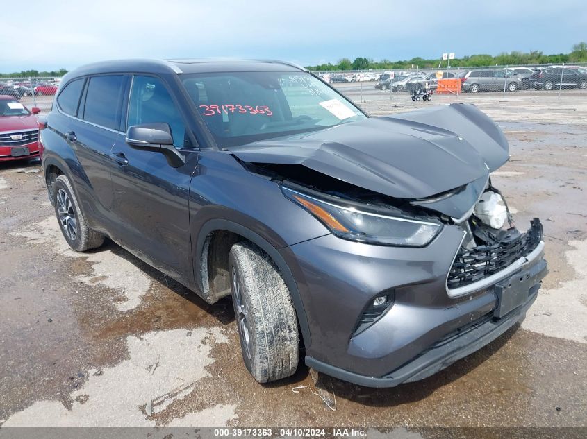 2022 Toyota Highlander Xle VIN: 5TDGZRAH5NS121317 Lot: 39173363