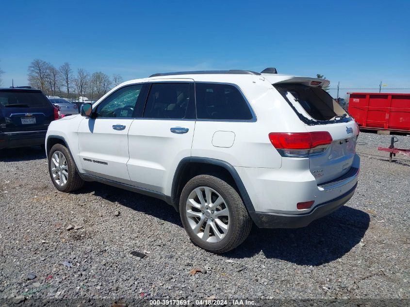 2017 Jeep Grand Cherokee Limited 4X4 VIN: 1C4RJFBG1HC781722 Lot: 39173691