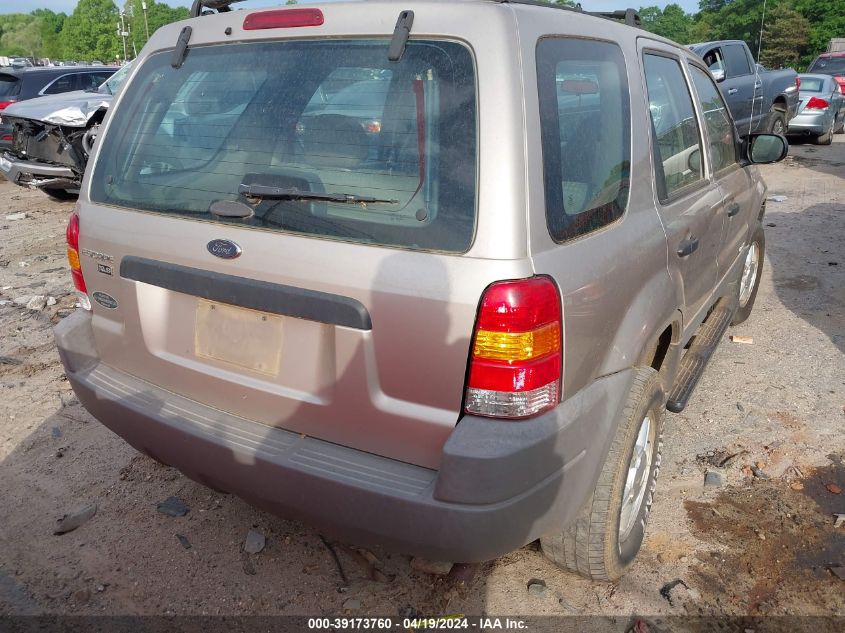 2001 Ford Escape Xls VIN: 1FMYU01191KA74436 Lot: 39253237