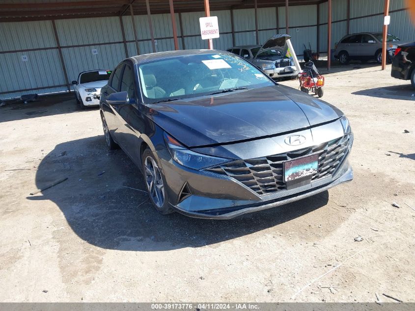 2021 Hyundai Elantra Limited VIN: 5NPLP4AG3MH043686 Lot: 39173776