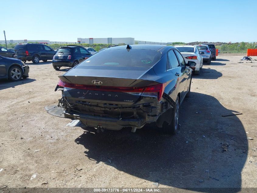 2021 Hyundai Elantra Limited VIN: 5NPLP4AG3MH043686 Lot: 39173776