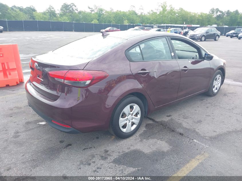 3KPFK4A72HE094649 | 2017 KIA FORTE