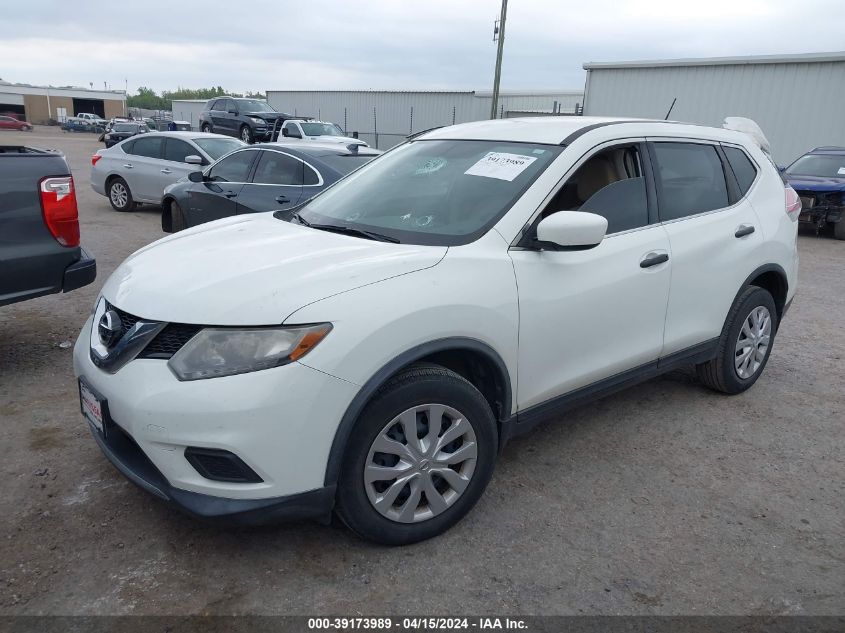 2016 Nissan Rogue S VIN: KNMAT2MT5GP625829 Lot: 39173989