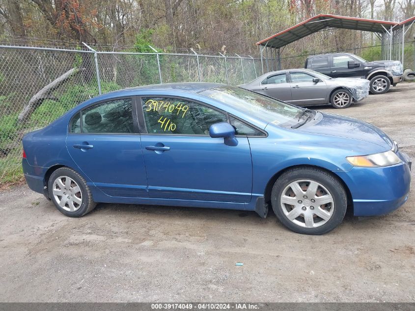 2008 Honda Civic Lx VIN: 1HGFA16508L017196 Lot: 39174049