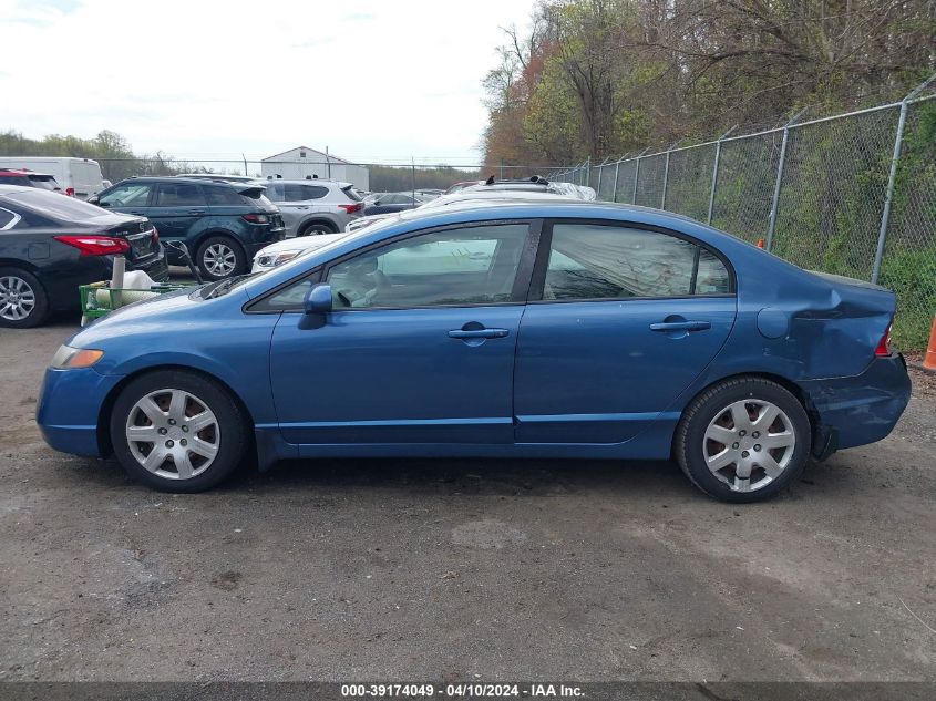 2008 Honda Civic Lx VIN: 1HGFA16508L017196 Lot: 39174049