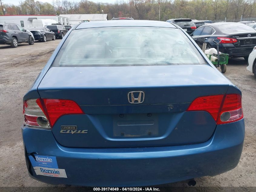 2008 Honda Civic Lx VIN: 1HGFA16508L017196 Lot: 39174049