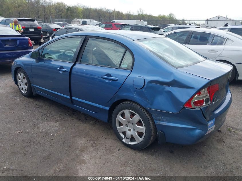 2008 Honda Civic Lx VIN: 1HGFA16508L017196 Lot: 39174049