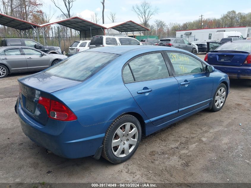 2008 Honda Civic Lx VIN: 1HGFA16508L017196 Lot: 39174049