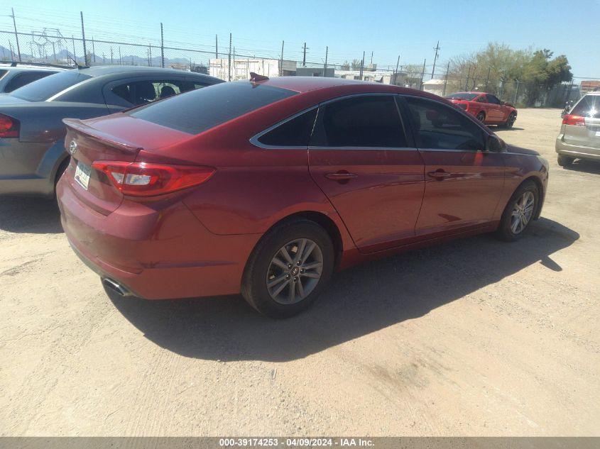 2015 Hyundai Sonata Se VIN: 5NPE24AF8FH048481 Lot: 39174253