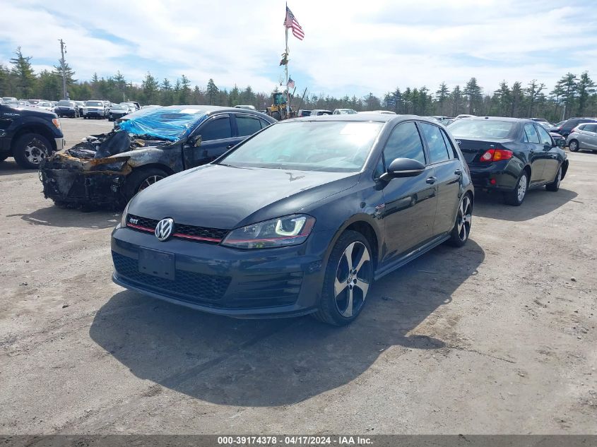 2016 Volkswagen Golf Gti Se 4-Door VIN: 3VW5T7AU9GM063142 Lot: 39174378