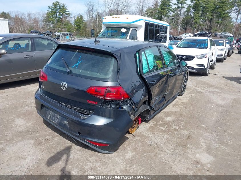 2016 Volkswagen Golf Gti Se 4-Door VIN: 3VW5T7AU9GM063142 Lot: 39174378