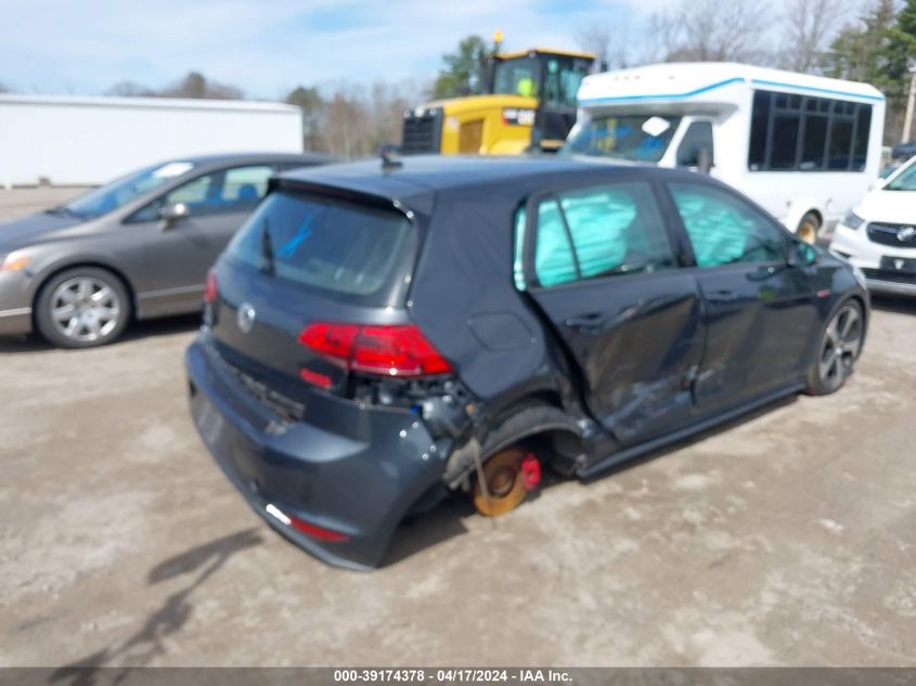 2016 Volkswagen Golf Gti Se 4-Door VIN: 3VW5T7AU9GM063142 Lot: 39174378