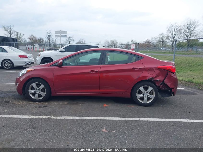 2013 Hyundai Elantra Gls VIN: 5NPDH4AE8DH193616 Lot: 39174523