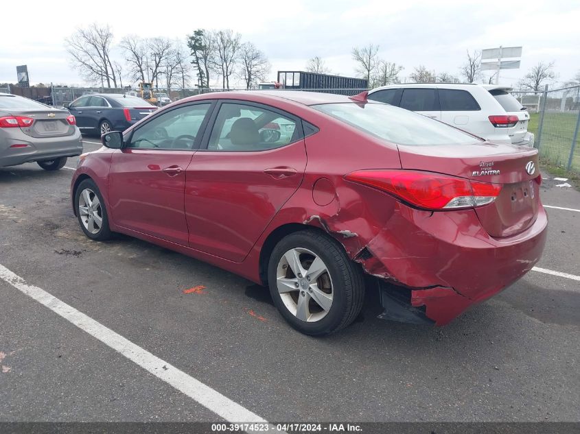 2013 Hyundai Elantra Gls VIN: 5NPDH4AE8DH193616 Lot: 39174523