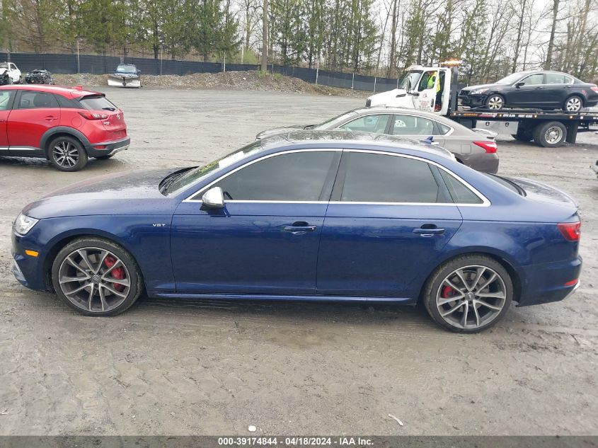 2018 Audi S4 3.0T Premium Plus VIN: WAUB4AF43JA142428 Lot: 39174844