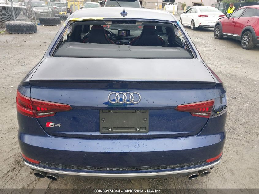 2018 Audi S4 3.0T Premium Plus VIN: WAUB4AF43JA142428 Lot: 39174844