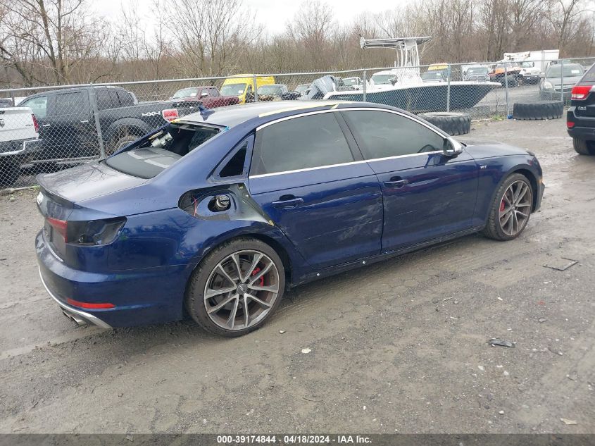 2018 Audi S4 3.0T Premium Plus VIN: WAUB4AF43JA142428 Lot: 39174844