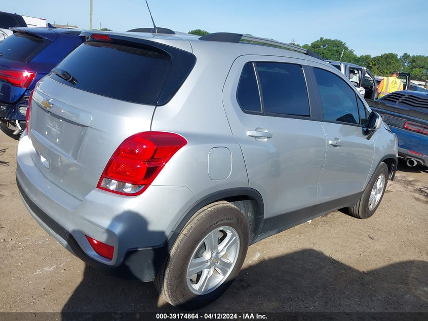 VIN KL7CJLSM3NB539393 2022 CHEVROLET TRAX 1LT