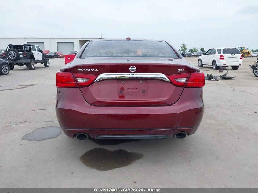 2016 NISSAN MAXIMA VIN: 1N4AA6AP2GC408188