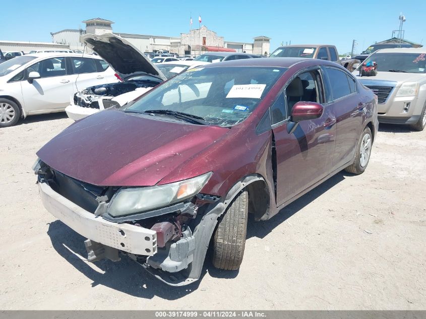 2015 Honda Civic Lx VIN: 19XFB2F52FE076709 Lot: 39174999