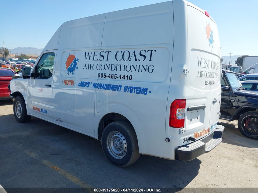 2019 Nissan Nv Cargo Nv2500 Hd S V6 VIN: 1N6BF0LY3KN800402 Lot: 39175020