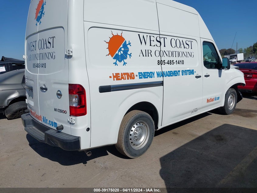 2019 Nissan Nv Cargo Nv2500 Hd S V6 VIN: 1N6BF0LY3KN800402 Lot: 39175020