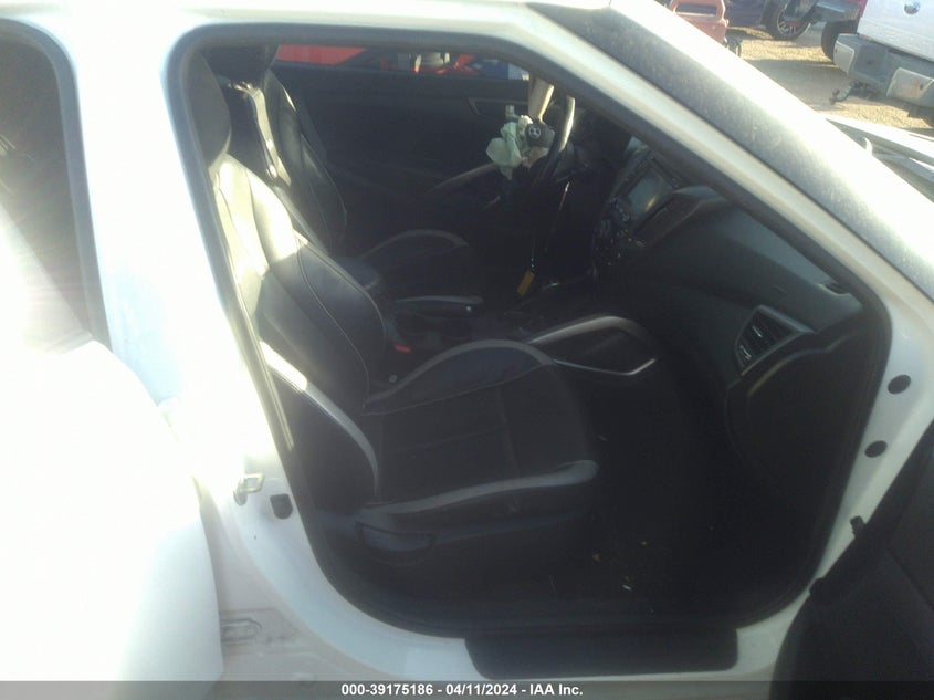 2014 Hyundai Veloster Turbo W/Black VIN: KMHTC6AE7EU198993 Lot: 39175186