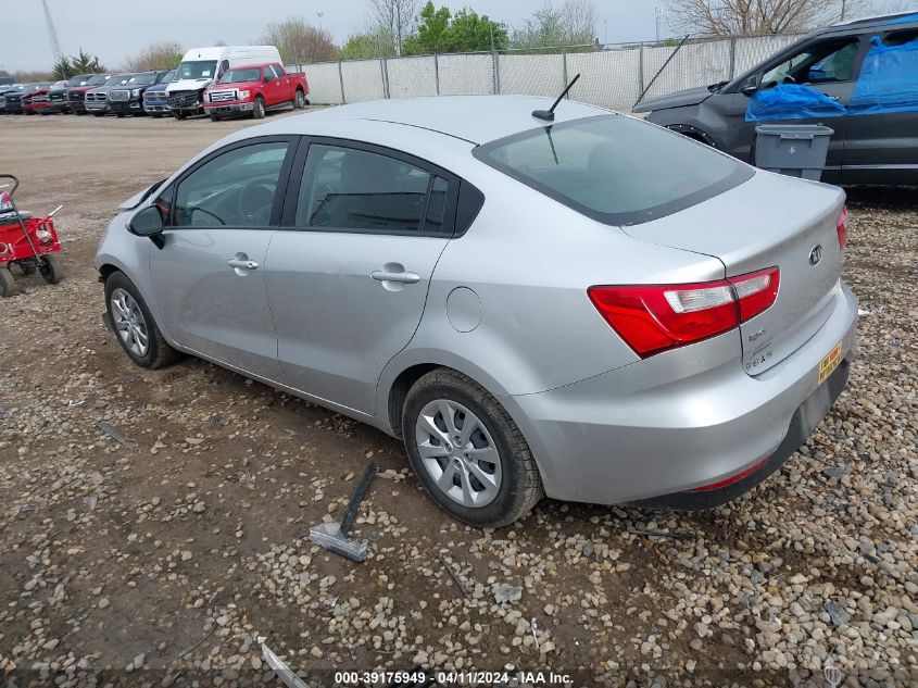 2016 Kia Rio Lx VIN: KNADM4A37G6624744 Lot: 39175949