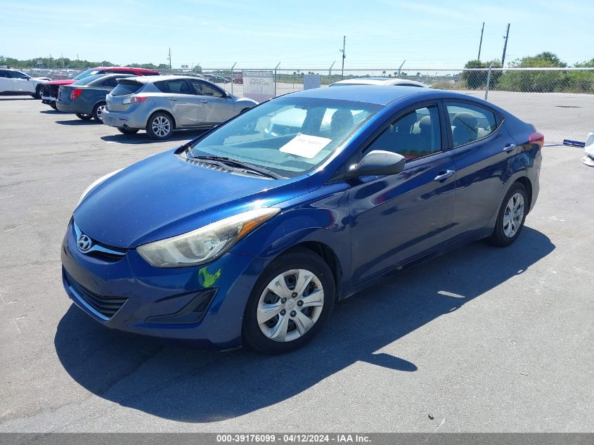 5NPDH4AE3GH739114 | 2016 HYUNDAI ELANTRA