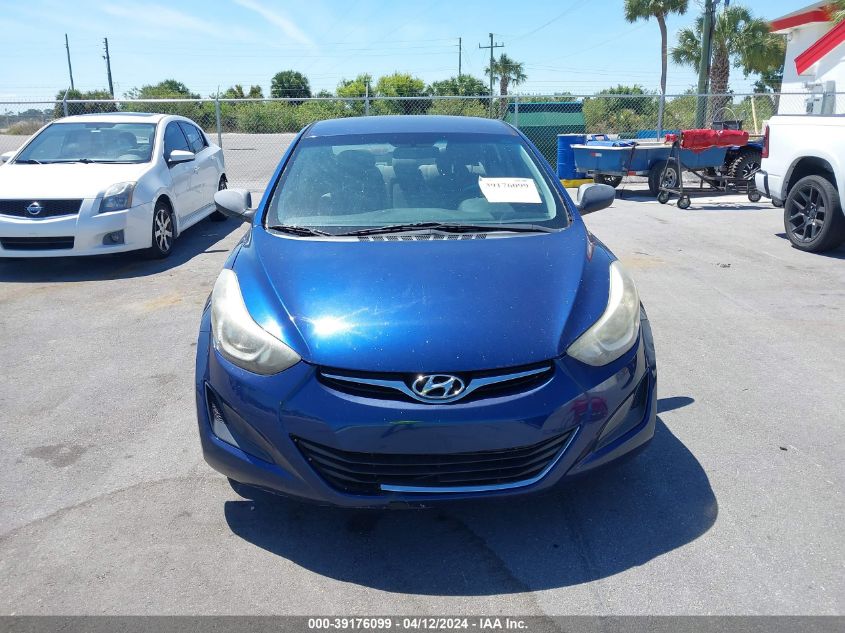 5NPDH4AE3GH739114 | 2016 HYUNDAI ELANTRA