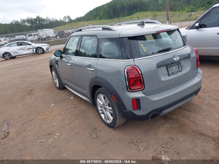 2022 Mini Countryman Cooper VIN: WMZ43BR05N3N72436 Lot: 39176533