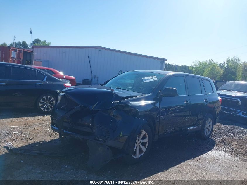 2013 Toyota Highlander Base V6 VIN: 5TDZK3EH2DS101660 Lot: 39176611