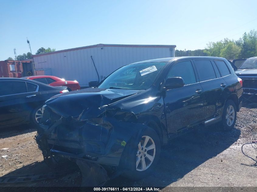 2013 Toyota Highlander Base V6 VIN: 5TDZK3EH2DS101660 Lot: 39176611