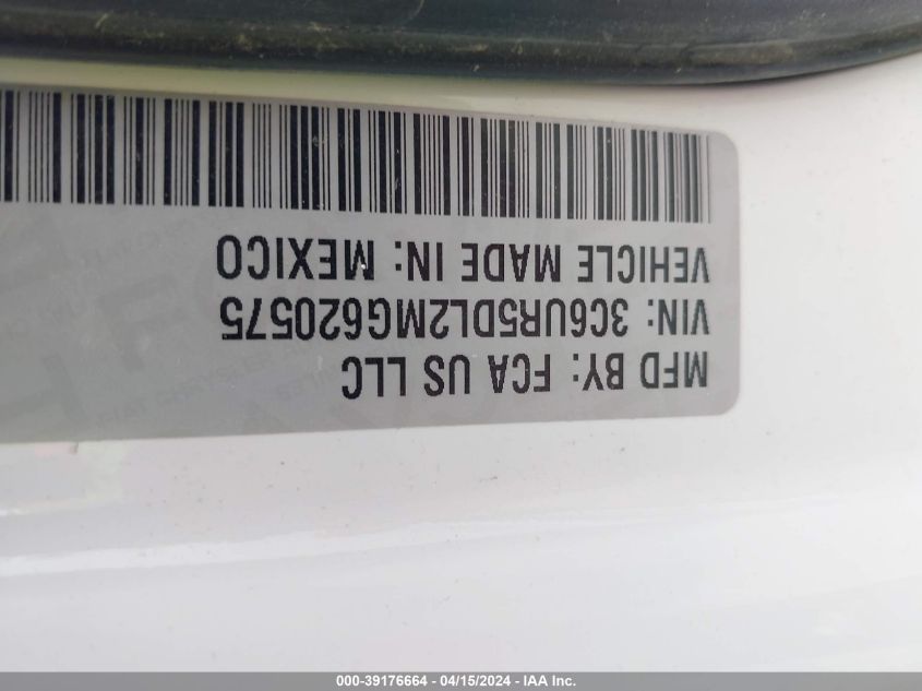 2021 Ram 2500 VIN: 3C6UR5DL2MG620575 Lot: 39176664